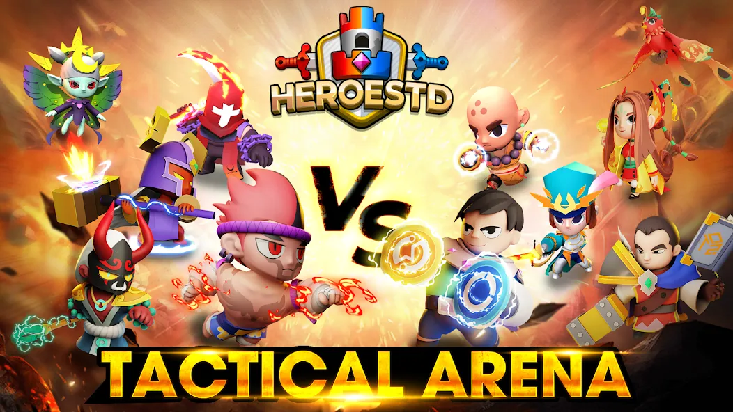 Мод HeroesTD: Esport Tower Defense — Безлимитные деньги и все герои, скачать APK — скриншот 1