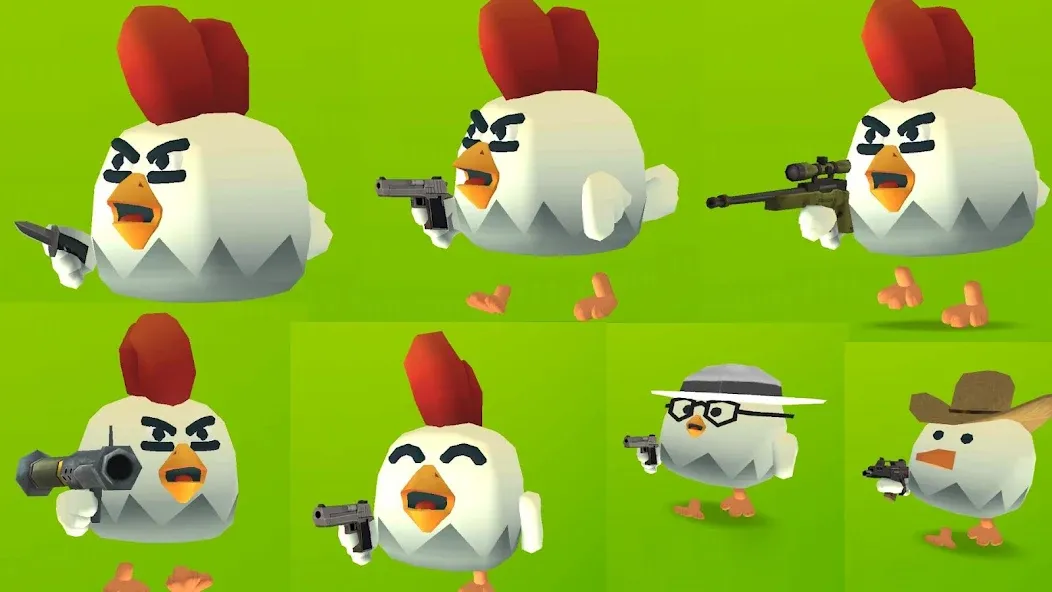 Скачать Chicken Gun последней версии — Много денег и оружия — скриншот 1