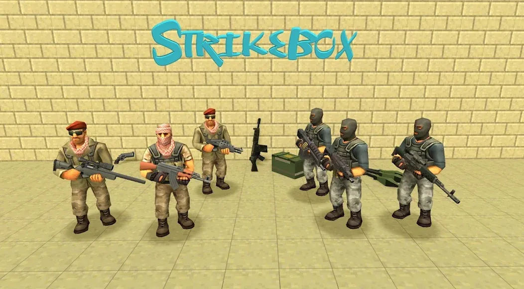 Мод StrikeBox: Sandbox&Shooter — Безлимитные ресурсы и оружие, скачать APK — скриншот 4 Мод StrikeBox: Sandbox&Shooter — Безлимитные ресурсы и оружие, скачать APK — скриншот 4