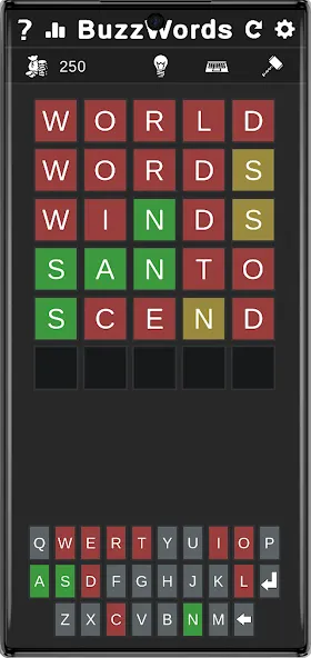 BuzzWords взлом APK — Неограниченные подсказки и бонусы — скриншот 1 BuzzWords взлом APK — Неограниченные подсказки и бонусы — скриншот 1
