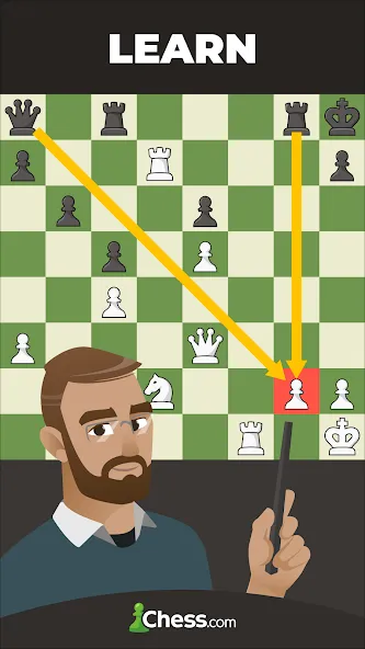 Chess - Play and Learn — взломанная версия, Открыты все премиум-функции — скриншот 5