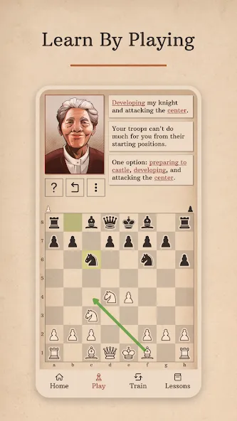 Learn Chess with Dr. Wolf MOD APK скачать на Андроид — Премиум-уроки шахмат без ограничений — скриншот 3