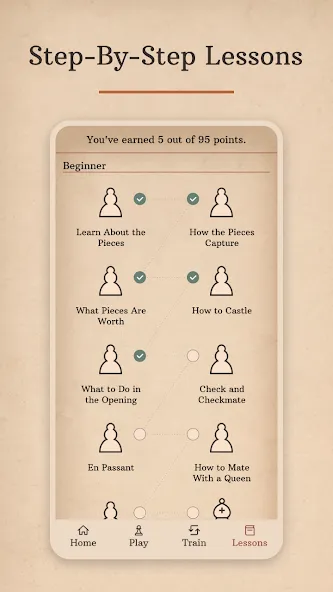 Learn Chess with Dr. Wolf MOD APK скачать на Андроид — Премиум-уроки шахмат без ограничений — скриншот 4