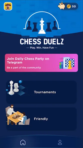 Chess Duelz - An esports app MOD APK: Безлимитные подсказки и отмена ходов — скриншот 1 Chess Duelz - An esports app MOD APK: Безлимитные подсказки и отмена ходов — скриншот 1
