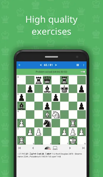 Скачать Mate in 2 (Chess Puzzles] мод — Открыты все шахматные задачи — скриншот 1