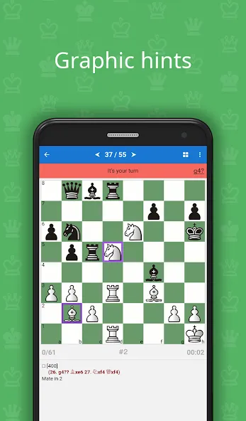 Скачать Mate in 2 (Chess Puzzles] мод — Открыты все шахматные задачи — скриншот 2