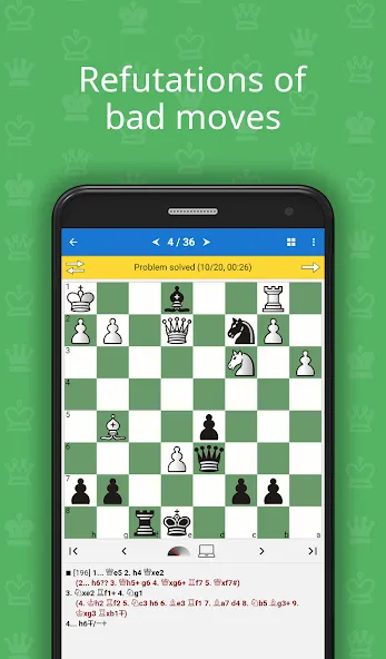 Скачать взлом CT-ART 4.0 (Chess Tactics] — Открыты все шахматные тактики — скриншот 3