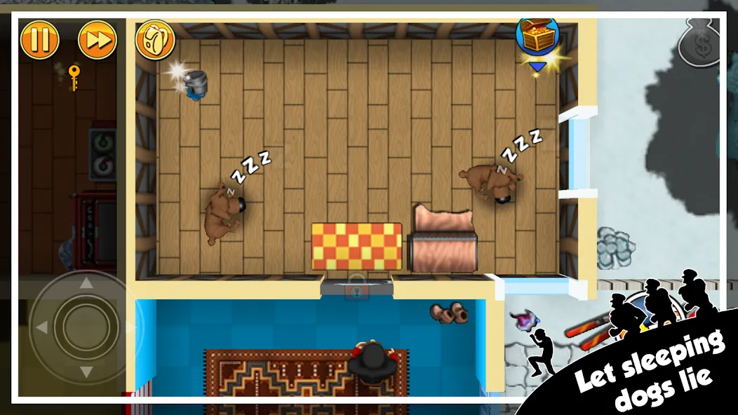 Robbery Bob - King of Sneak MOD APK: Безлимитные деньги и все уровни открыты — скриншот 3 Robbery Bob - King of Sneak MOD APK: Безлимитные деньги и все уровни открыты — скриншот 3