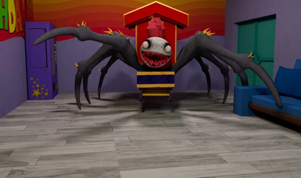 Spider Train Monsters Survival — взломанная версия, Безлимитные ресурсы и бессмертие — скриншот 4 Spider Train Monsters Survival — взломанная версия, Безлимитные ресурсы и бессмертие — скриншот 4