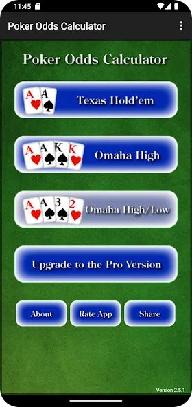 Мод Poker Odds Calculator — Точный расчет шансов в покере, скачать APK — скриншот 1 Мод Poker Odds Calculator — Точный расчет шансов в покере, скачать APK — скриншот 1