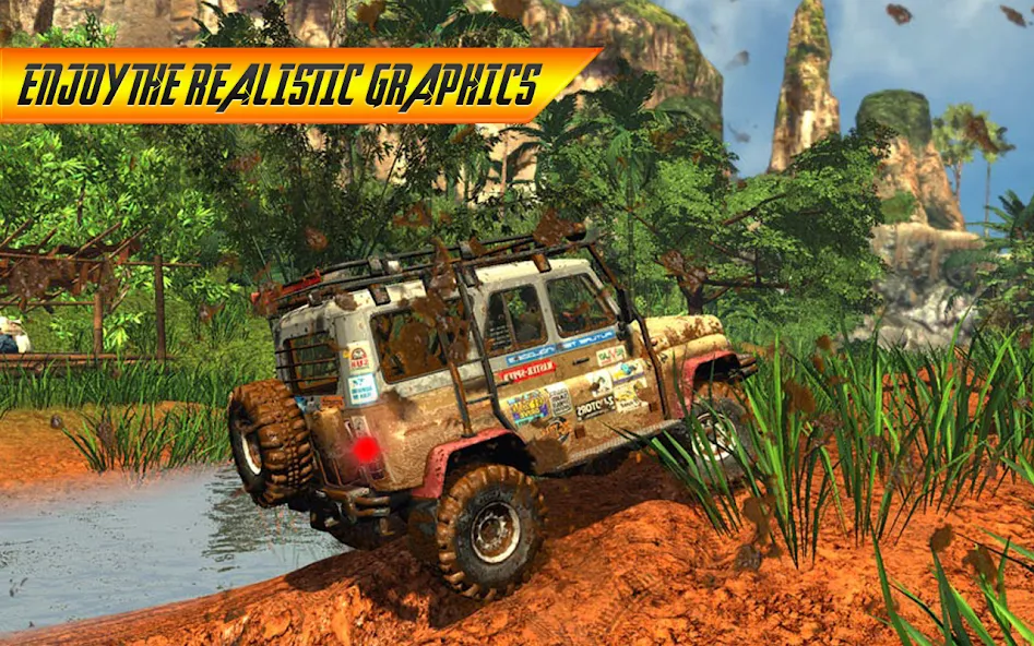 Offroad Jeep Driving Simulator взлом на Андроид — Безлимитные деньги и топливо — скриншот 1