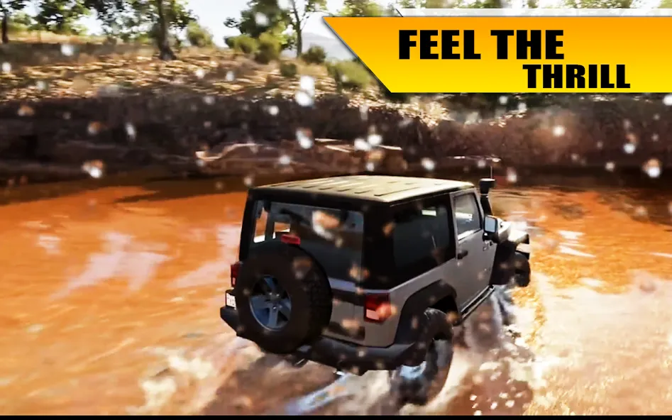 Скачать Off Road Jeep Drive Simulator Mod APK — Бездорожье без ограничений и трафика — скриншот 2