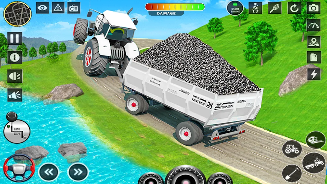 Big Tractor Farming Simulator MOD APK скачать на Андроид — Безлимитные деньги и топливо — скриншот 1 Big Tractor Farming Simulator MOD APK скачать на Андроид — Безлимитные деньги и топливо — скриншот 1