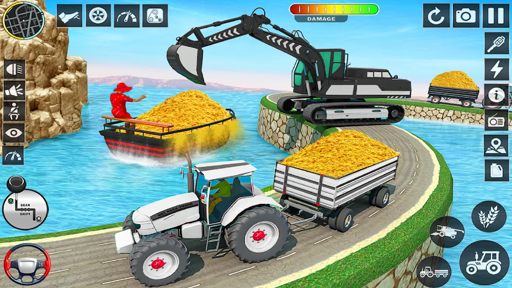 Big Tractor Farming Simulator MOD APK скачать на Андроид — Безлимитные деньги и топливо — скриншот 2 Big Tractor Farming Simulator MOD APK скачать на Андроид — Безлимитные деньги и топливо — скриншот 2