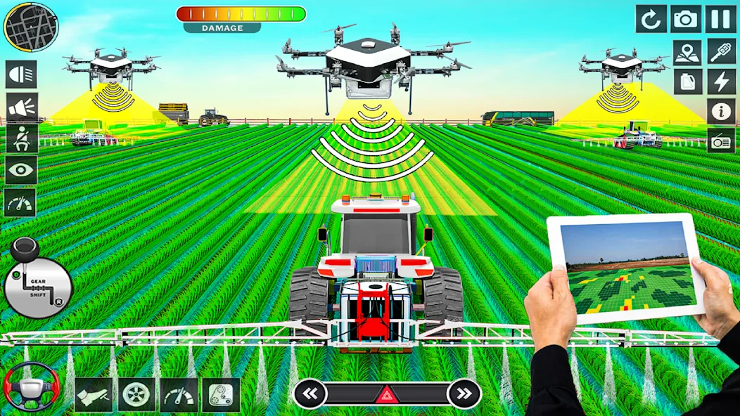 Big Tractor Farming Simulator MOD APK скачать на Андроид — Безлимитные деньги и топливо — скриншот 3 Big Tractor Farming Simulator MOD APK скачать на Андроид — Безлимитные деньги и топливо — скриншот 3