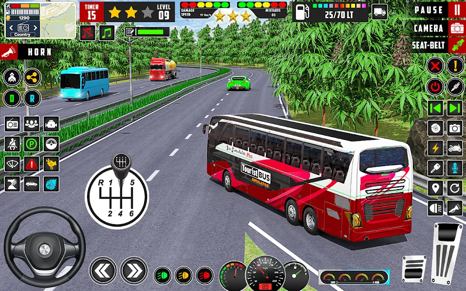 City Bus Simulator 3D Bus Game бесплатно на Андроид — мод: Без рекламы и много денег — скриншот 1