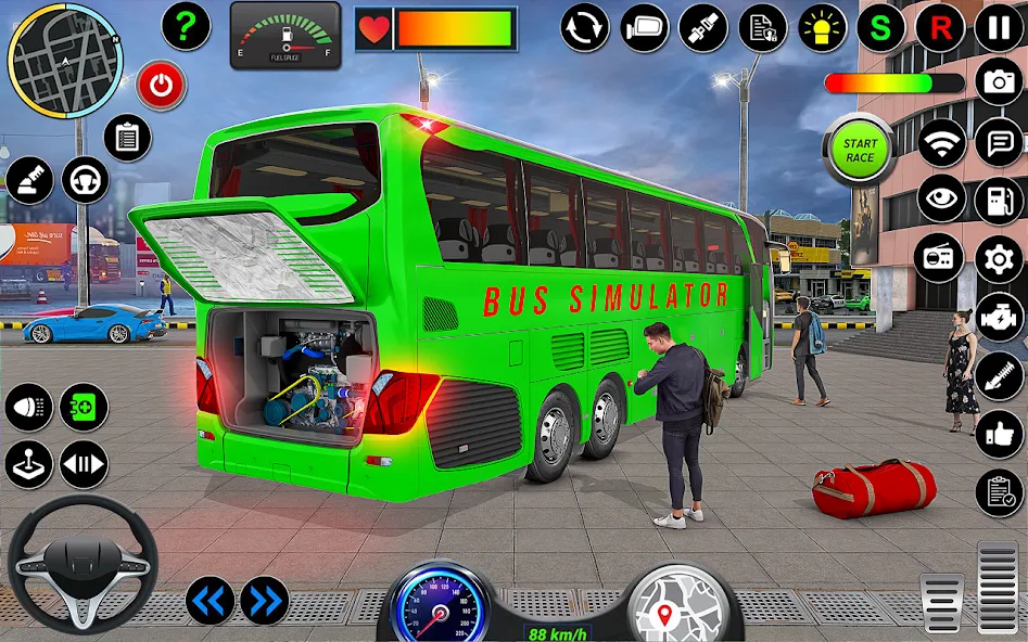 City Bus Simulator 3D Bus Game бесплатно на Андроид — мод: Без рекламы и много денег — скриншот 2