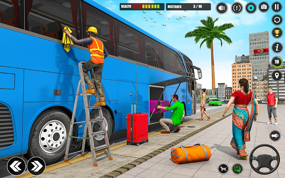 City Bus Simulator 3D Bus Game бесплатно на Андроид — мод: Без рекламы и много денег — скриншот 3