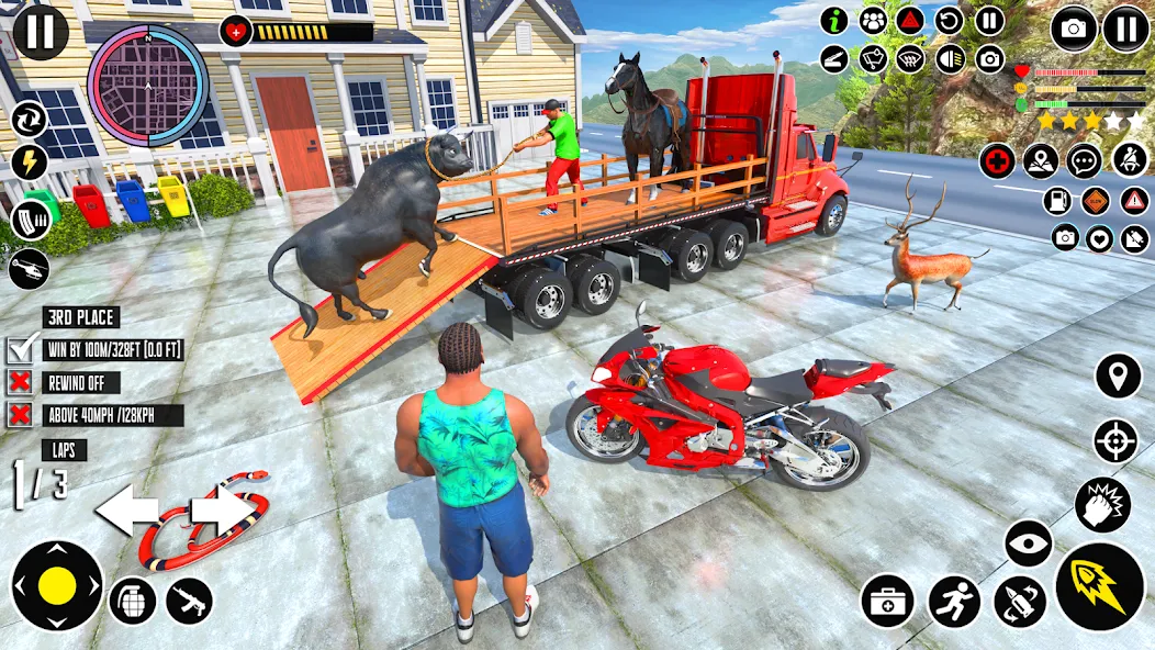Animal Transport Truck Game 3D мод на Андроид: Безлимитные деньги и все животные открыты — скриншот 1 Animal Transport Truck Game 3D мод на Андроид: Безлимитные деньги и все животные открыты — скриншот 1