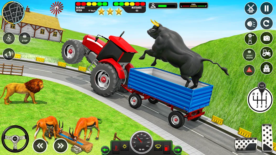 Animal Transport Truck Game 3D мод на Андроид: Безлимитные деньги и все животные открыты — скриншот 3 Animal Transport Truck Game 3D мод на Андроид: Безлимитные деньги и все животные открыты — скриншот 3