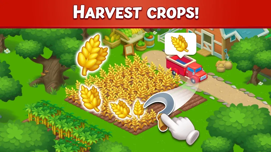 Скачать Farm City: Farming & Building мод — Безлимитные деньги и ресурсы — скриншот 1