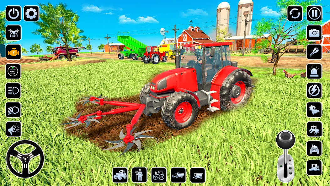 Farming Games & Tractor Games бесплатно на Андроид — мод: Безлимитные деньги и техника — скриншот 1