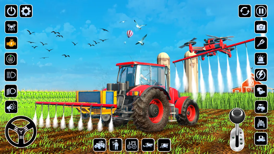 Farming Games & Tractor Games бесплатно на Андроид — мод: Безлимитные деньги и техника — скриншот 2