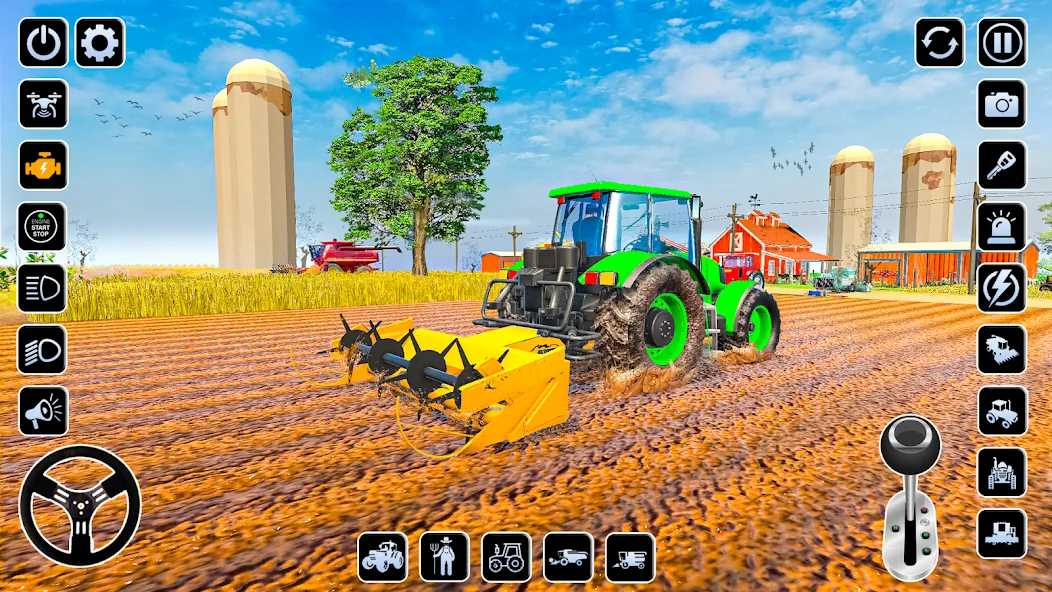Farming Games & Tractor Games бесплатно на Андроид — мод: Безлимитные деньги и техника — скриншот 3