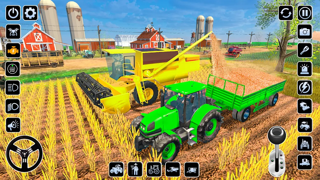 Farming Games & Tractor Games бесплатно на Андроид — мод: Безлимитные деньги и техника — скриншот 4