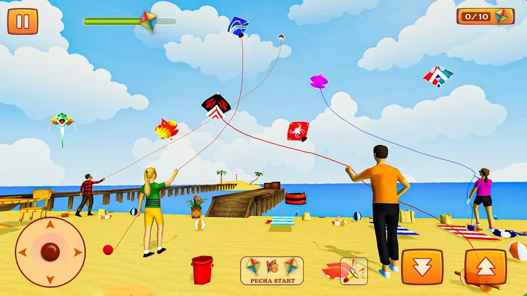 Kite Game: Kite Flying Game 3D MOD APK скачать на Андроид — Без рекламы и все уровни открыты — скриншот 4 Kite Game: Kite Flying Game 3D MOD APK скачать на Андроид — Без рекламы и все уровни открыты — скриншот 4