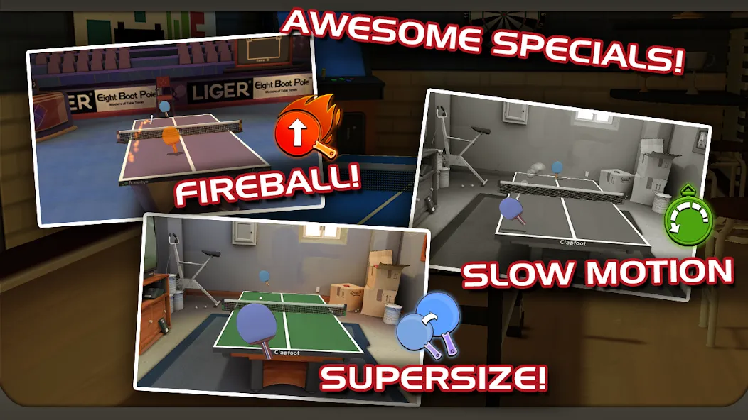 Скачать Ping Pong Masters последней версии — Безлимитные монеты и разблокированы ракетки — скриншот 4 Скачать Ping Pong Masters последней версии — Безлимитные монеты и разблокированы ракетки — скриншот 4