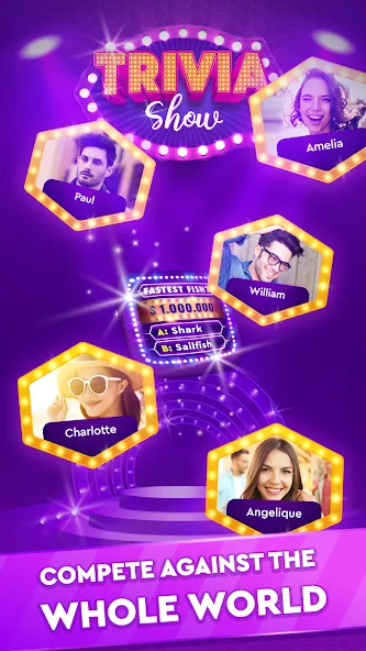 Скачать взлом Trivia Show: TV Word Quiz Game — Открыты все вопросы и подсказки — скриншот 2