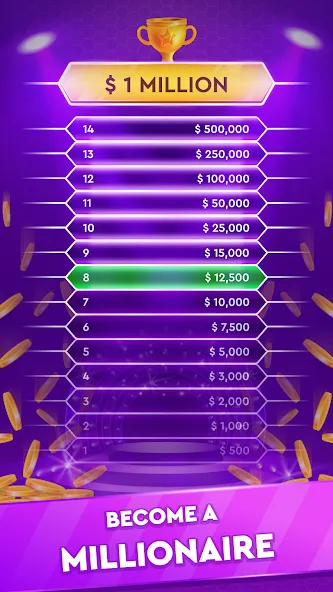 Скачать взлом Trivia Show: TV Word Quiz Game — Открыты все вопросы и подсказки — скриншот 5