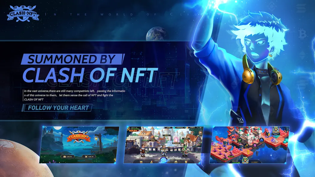 Clash Of NFT — скачать мод: Безлимитные ресурсы и усиленные герои — скриншот 2