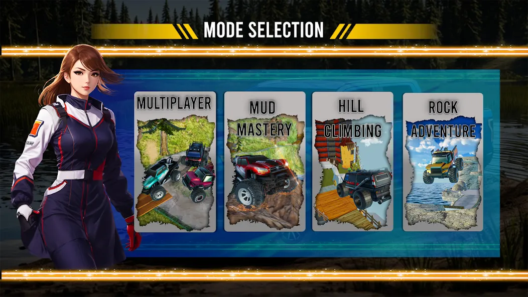 Mountain Climb 4x4 Car Games на телефон — скачать мод: Безлимитные деньги и топливо — скриншот 3 Mountain Climb 4x4 Car Games на телефон — скачать мод: Безлимитные деньги и топливо — скриншот 3