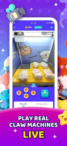 Claw Eden - Real Claw Machine взломанный APK — Безлимитные монеты и призы — скриншот 1