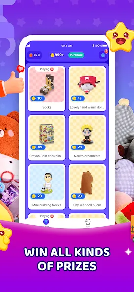Claw Eden - Real Claw Machine взломанный APK — Безлимитные монеты и призы — скриншот 2