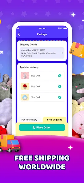 Claw Eden - Real Claw Machine взломанный APK — Безлимитные монеты и призы — скриншот 3