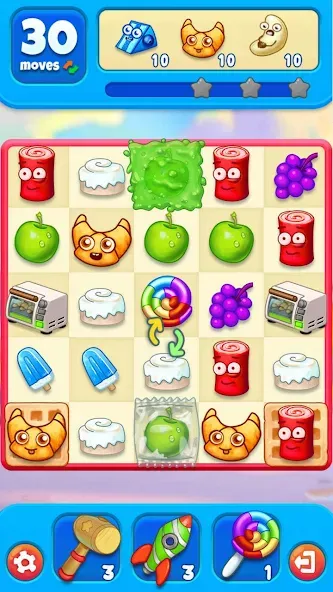 Sugar Heroes - match 3 game мод на Андроид: Безлимитные жизни и подсказки — скриншот 5