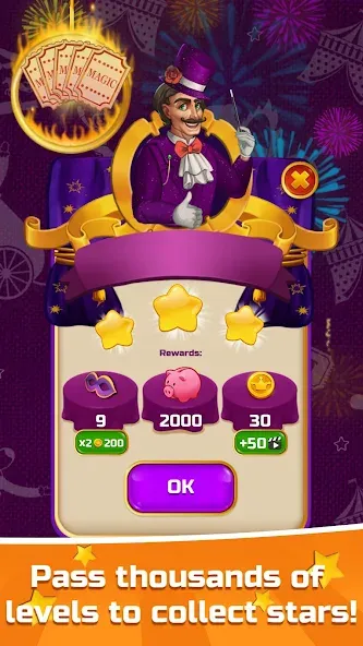 Circus Words: Magic Puzzle — взломанная версия, Без рекламы и подсказки доступны — скриншот 1 Circus Words: Magic Puzzle — взломанная версия, Без рекламы и подсказки доступны — скриншот 1