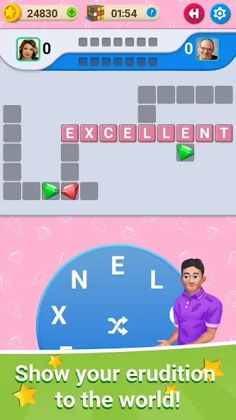 Crossword Online: Word Cup взлом на Андроид — Безлимитные подсказки и монеты — скриншот 1