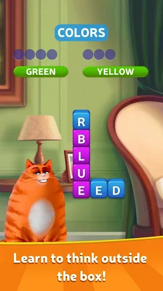 Kitty Scramble: Word Game взломанный APK — Безлимитные подсказки и жизни — скриншот 1 Kitty Scramble: Word Game взломанный APK — Безлимитные подсказки и жизни — скриншот 1