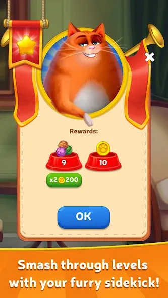 Kitty Scramble: Word Game взломанный APK — Безлимитные подсказки и жизни — скриншот 2 Kitty Scramble: Word Game взломанный APK — Безлимитные подсказки и жизни — скриншот 2