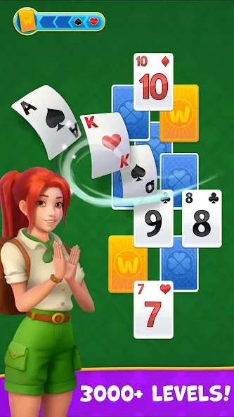 Kings & Queens: Solitaire Game (Мод: Без рекламы и много подсказок) — скачать на Андроид — скриншот 1