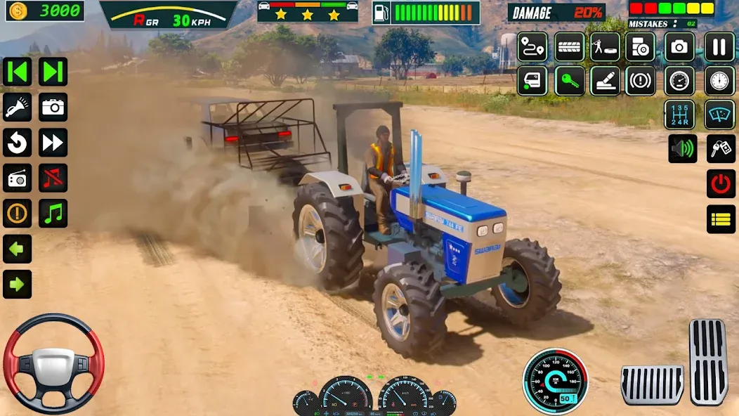 US Tractor Farming Games 3d MOD APK: Безлимитные деньги и топливо — скриншот 2 US Tractor Farming Games 3d MOD APK: Безлимитные деньги и топливо — скриншот 2
