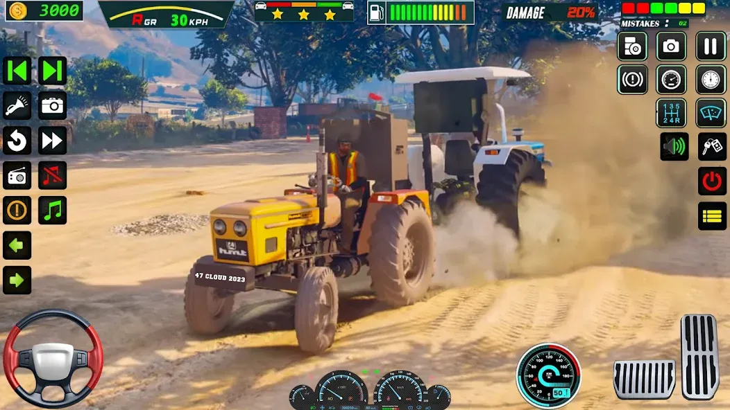 US Tractor Farming Games 3d MOD APK: Безлимитные деньги и топливо — скриншот 4 US Tractor Farming Games 3d MOD APK: Безлимитные деньги и топливо — скриншот 4