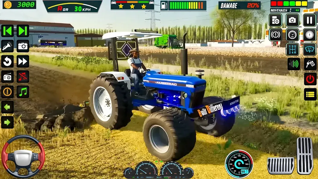 US Tractor Farming Games 3d MOD APK: Безлимитные деньги и топливо — скриншот 5 US Tractor Farming Games 3d MOD APK: Безлимитные деньги и топливо — скриншот 5