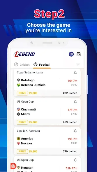 Скачать Legend Fantasy- Fantasy sports последней версии — Безлимитные монеты и премиум-функции — скриншот 3 Скачать Legend Fantasy- Fantasy sports последней версии — Безлимитные монеты и премиум-функции — скриншот 3