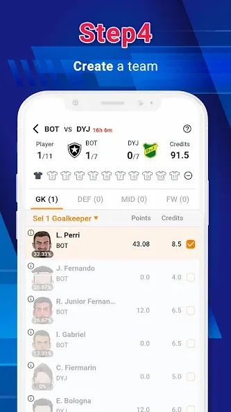 Скачать Legend Fantasy- Fantasy sports последней версии — Безлимитные монеты и премиум-функции — скриншот 5 Скачать Legend Fantasy- Fantasy sports последней версии — Безлимитные монеты и премиум-функции — скриншот 5