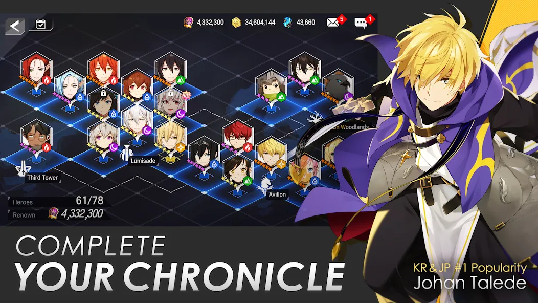 Lord of Heroes: anime games взлом на Андроид — Много ресурсов и усиленные герои — скриншот 2 Lord of Heroes: anime games взлом на Андроид — Много ресурсов и усиленные герои — скриншот 2